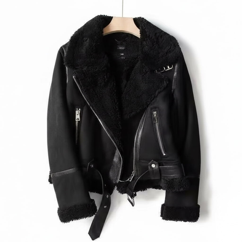 Colette Shearling Suede Jacket