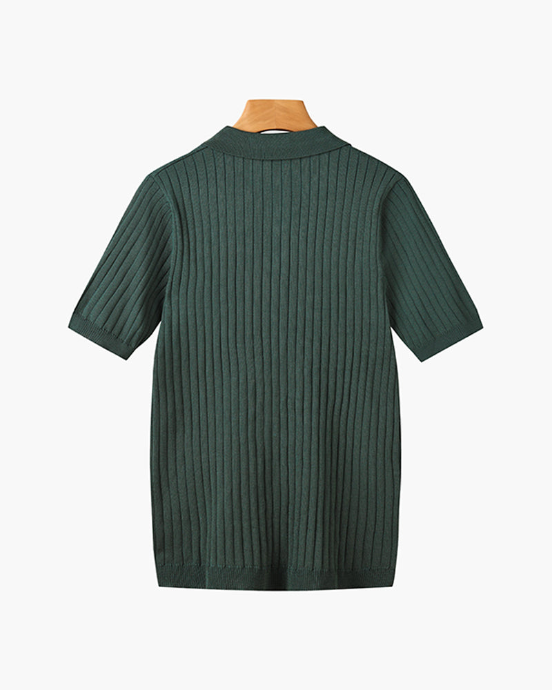 GIMCHEON Knitted Polo Shirt
