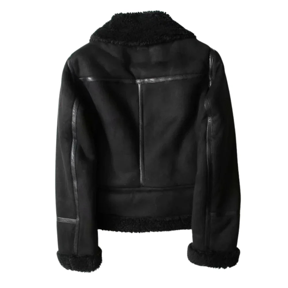 Colette Shearling Suede Jacket