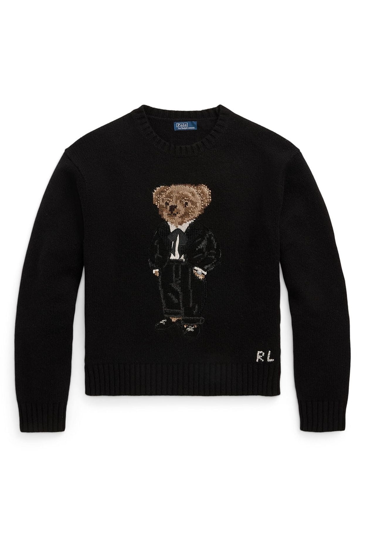 RL Sweater  | Black Polo Bear
